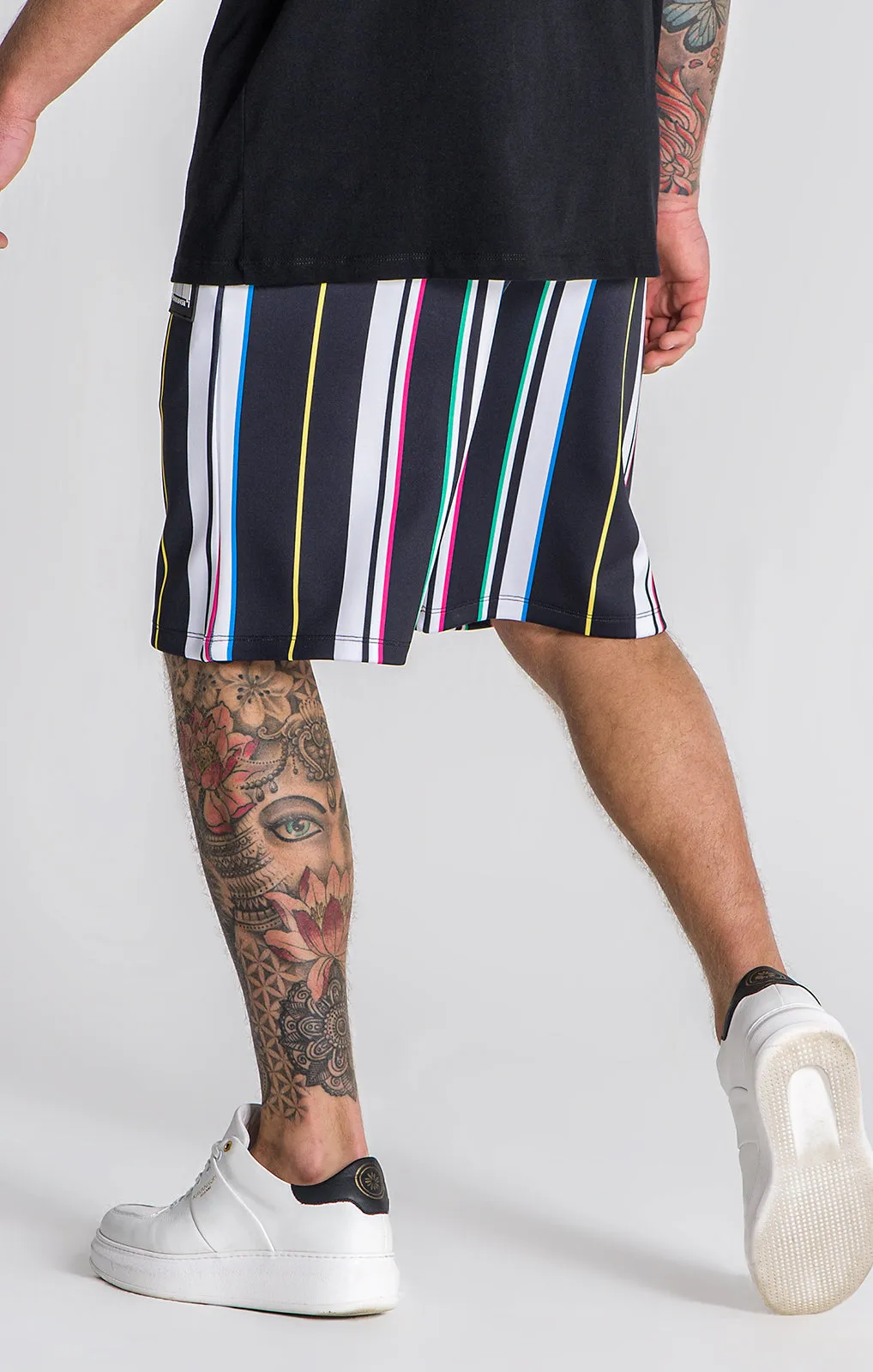 Multicolor Barcode 2.0 Shorts