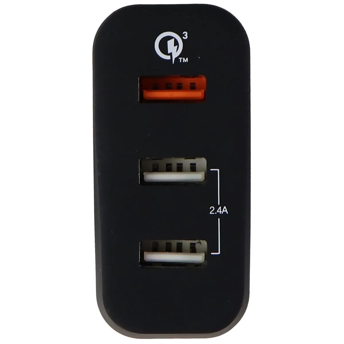 mWorks! mPOWER! 3 Port Quick Charge Wall Charger - Black