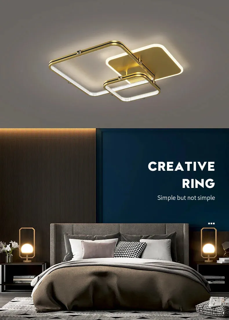 NEO Ring/Square Design New Modern Ceiling Chandelier