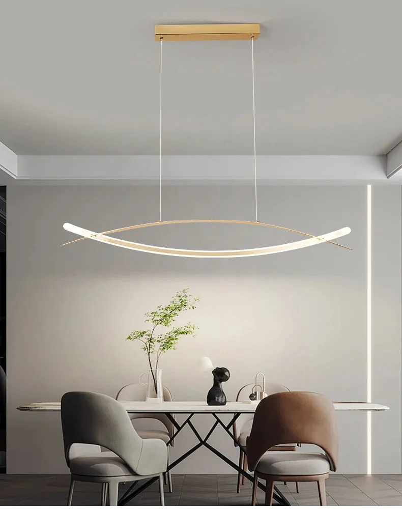 NEO Threkile Gold/Chrome Plated Modern LED Pendant Light