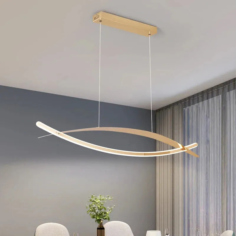 NEO Threkile Gold/Chrome Plated Modern LED Pendant Light