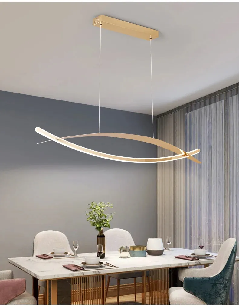 NEO Threkile Gold/Chrome Plated Modern LED Pendant Light