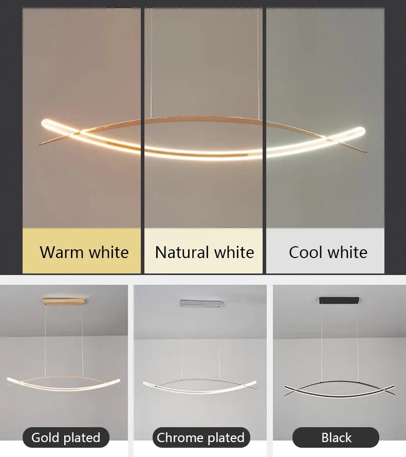 NEO Threkile Gold/Chrome Plated Modern LED Pendant Light