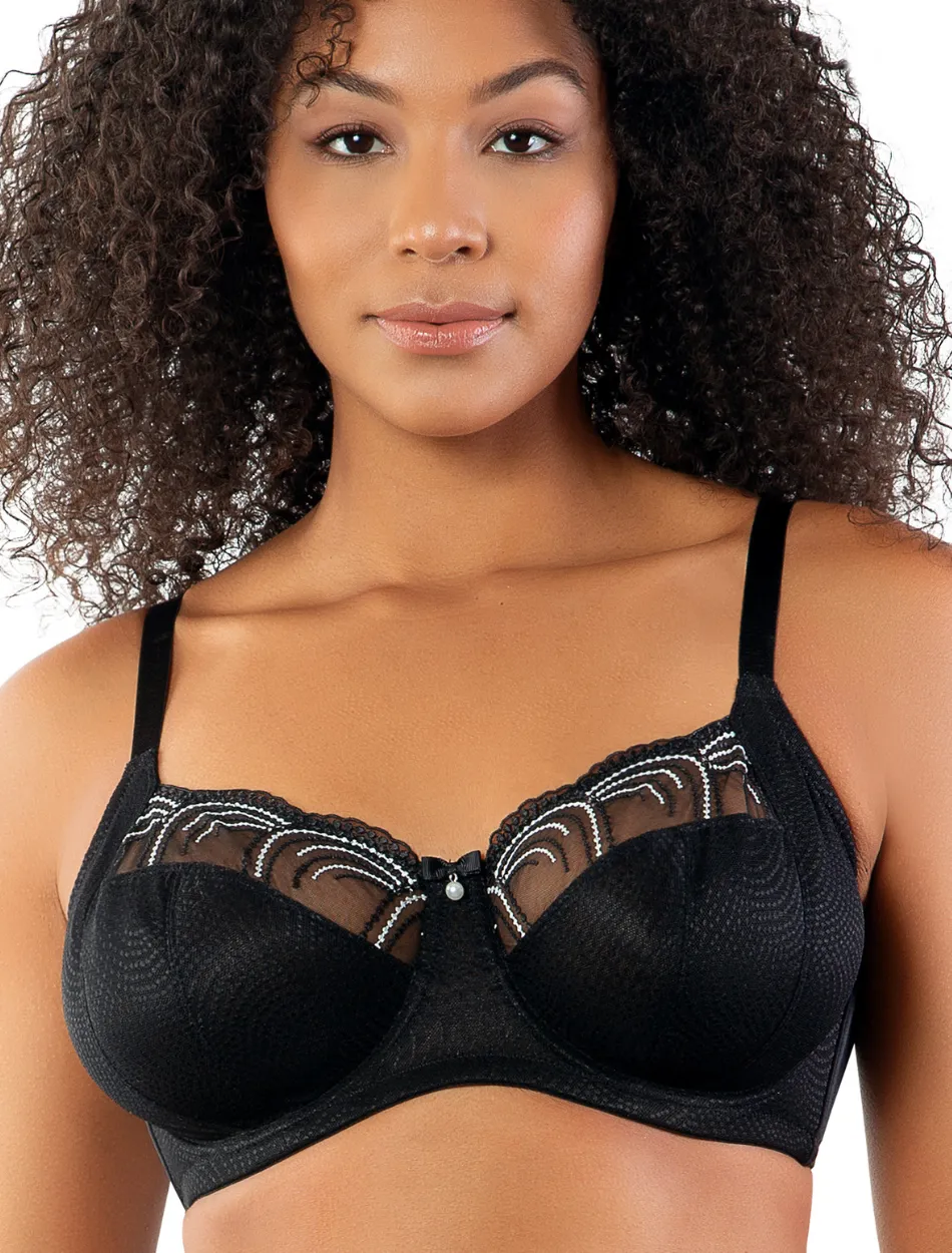 Parfait Pearl Bra Underwired Unlined Bra Black | Black Parfait Unlined Bra | Parfait Pearl