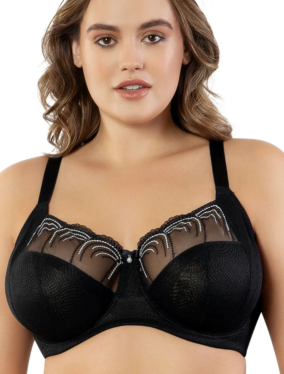 Parfait Pearl Bra Underwired Unlined Bra Black | Black Parfait Unlined Bra | Parfait Pearl