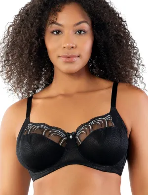 Parfait Pearl Bra Underwired Unlined Bra Black | Black Parfait Unlined Bra | Parfait Pearl