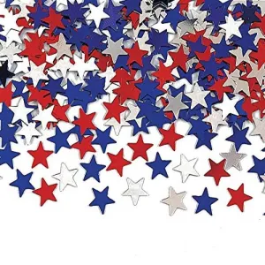 Patriotic Patriotic Stars Confetti - Red, White, & Blue