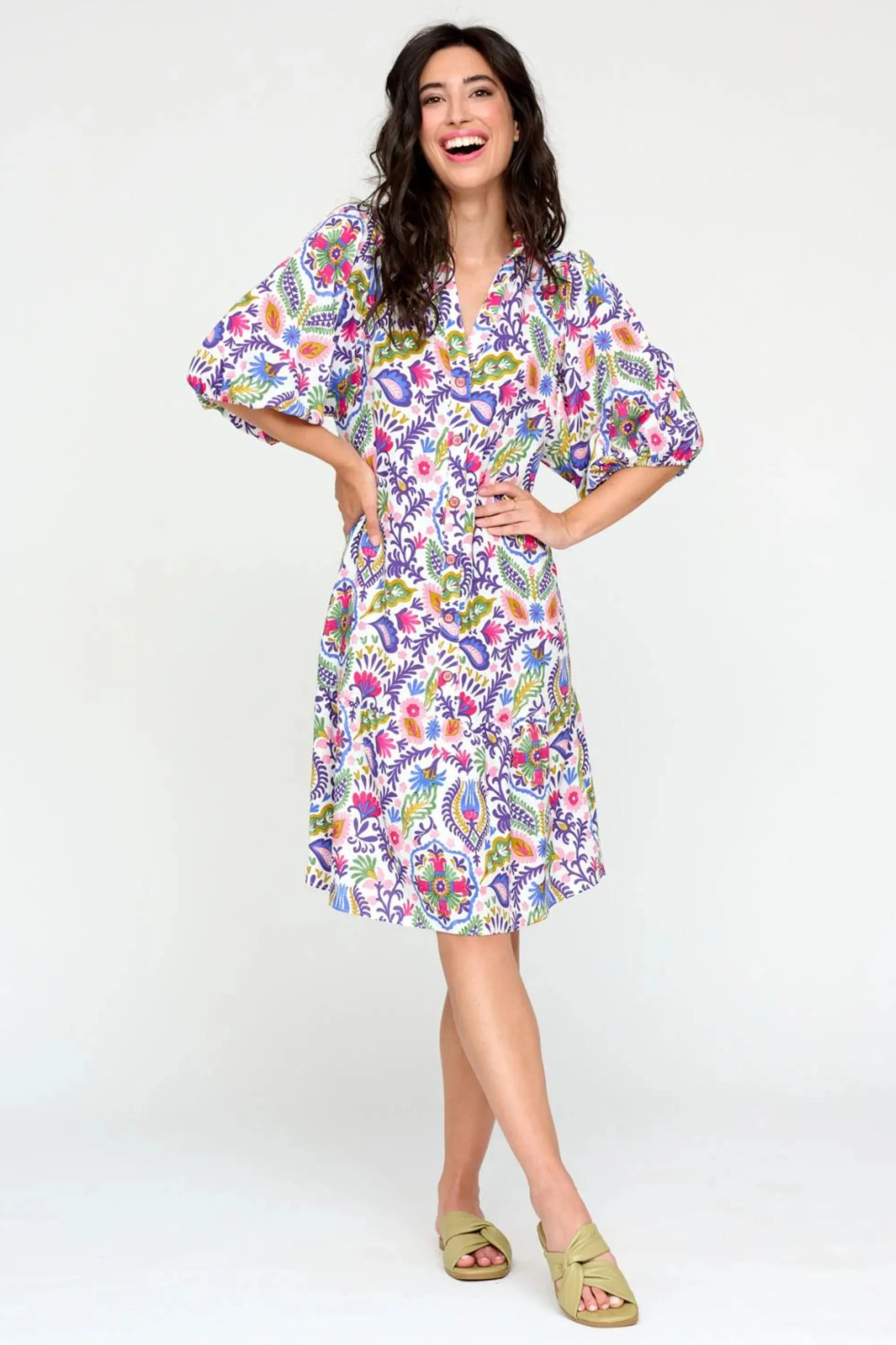 PEPA PRINTED DRESS