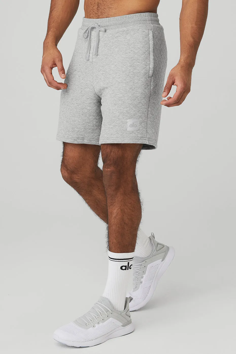 Quilted Stadium Short - Athletic Heather Grey