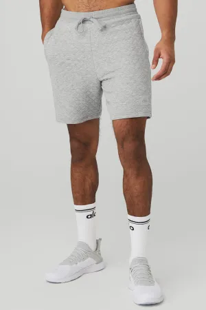 Quilted Stadium Short - Athletic Heather Grey