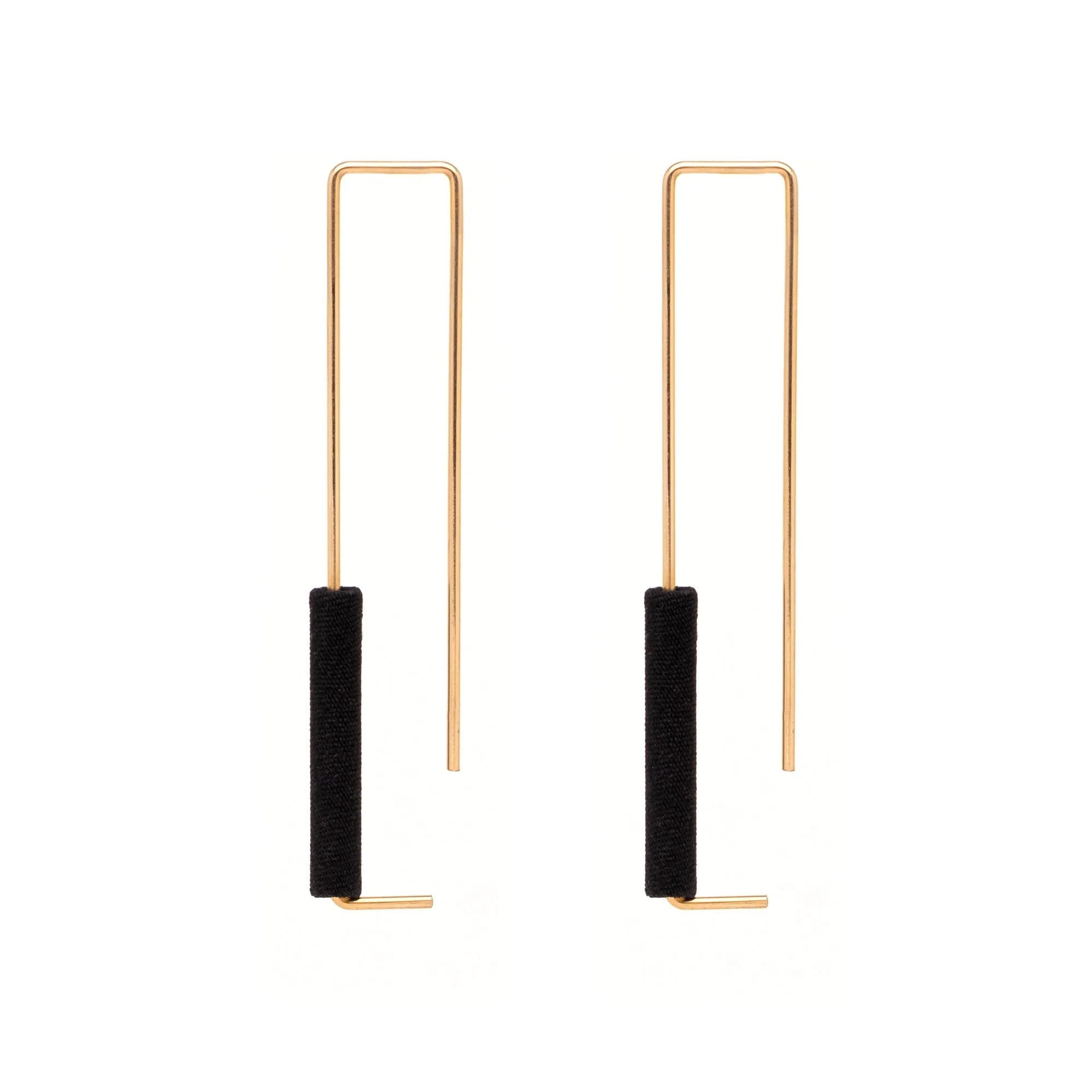 Rectangle Earrings Gold