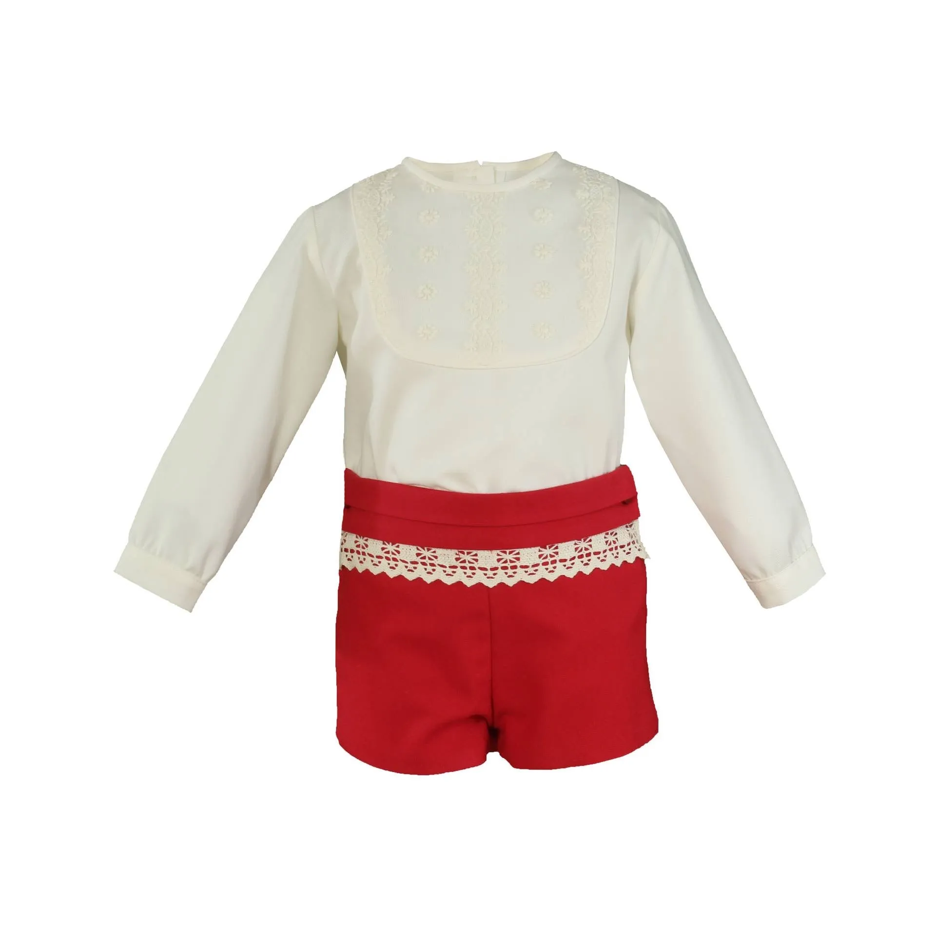 Red & Ivory Boy Set