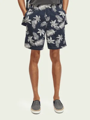 SCOTCH&SODA - Printed poplin Bermuda shorts