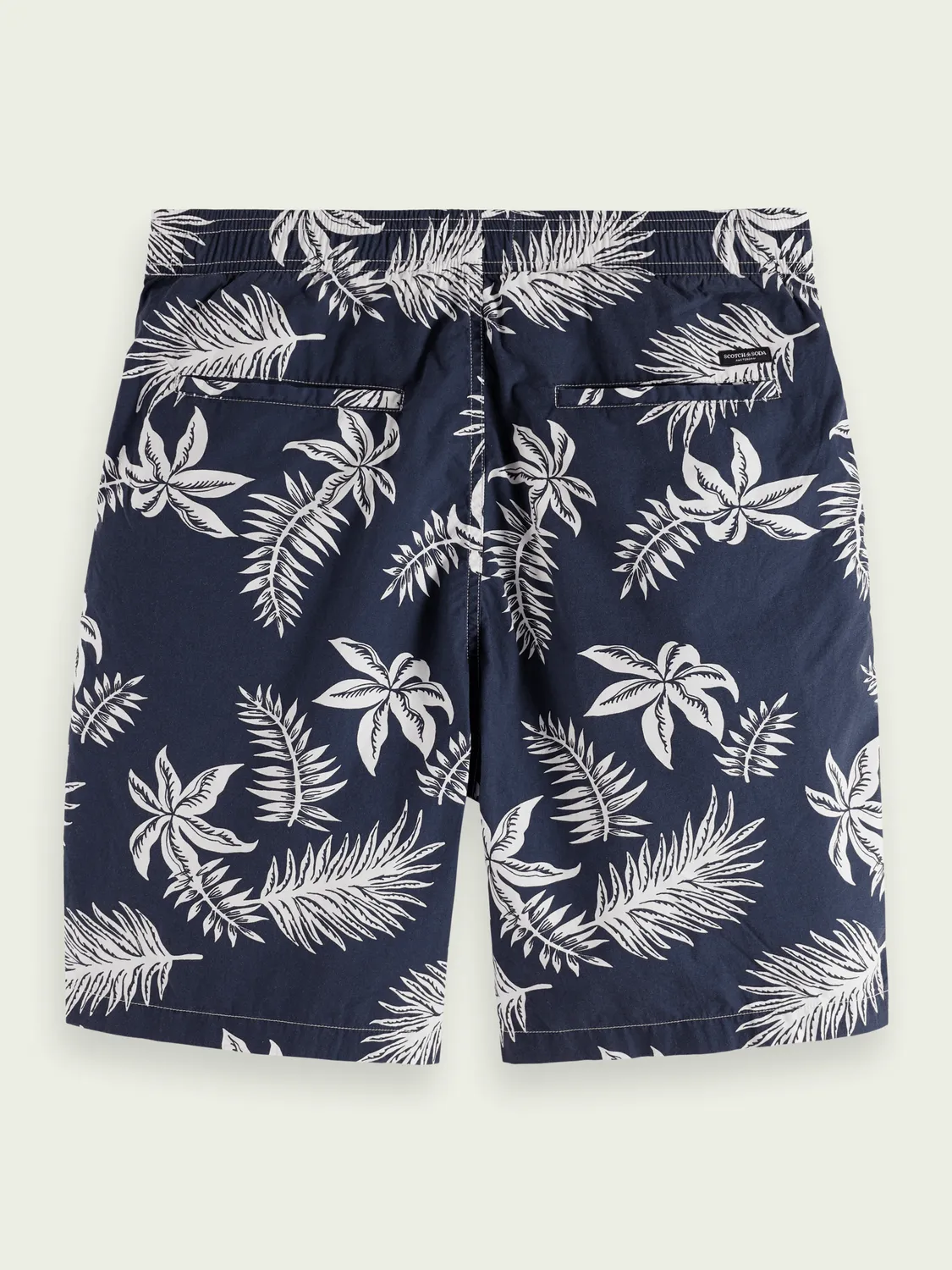 SCOTCH&SODA - Printed poplin Bermuda shorts