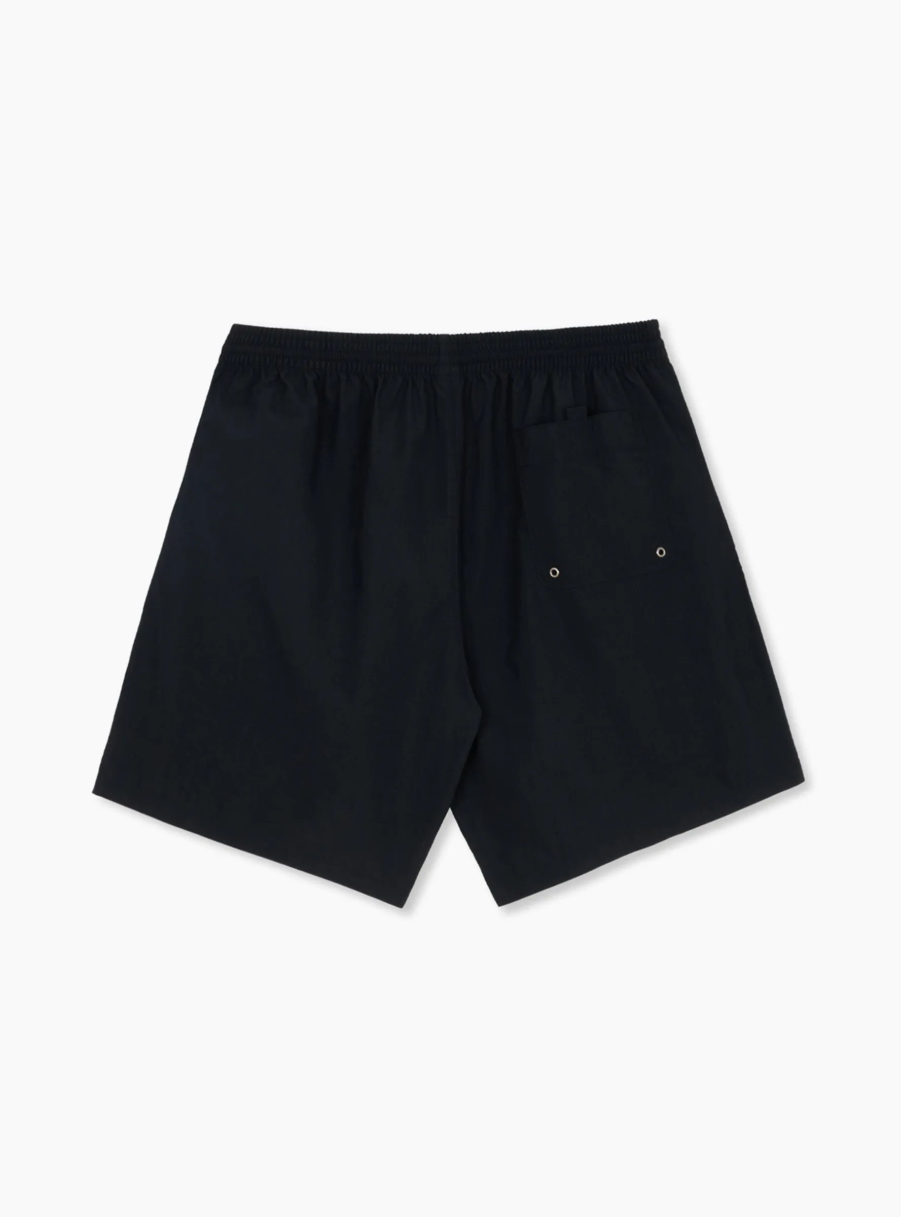 Square Stripe Swim Shorts Black & Jade Green