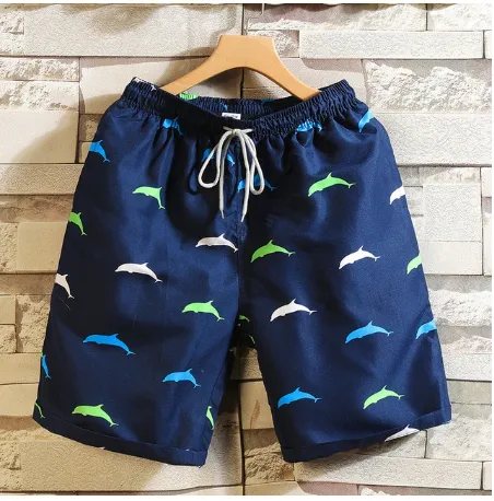 Swimwear Shorts Men: Shark Style Navy Blue