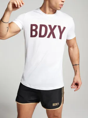 The Actor T-shirt with Logo by BDXY in White