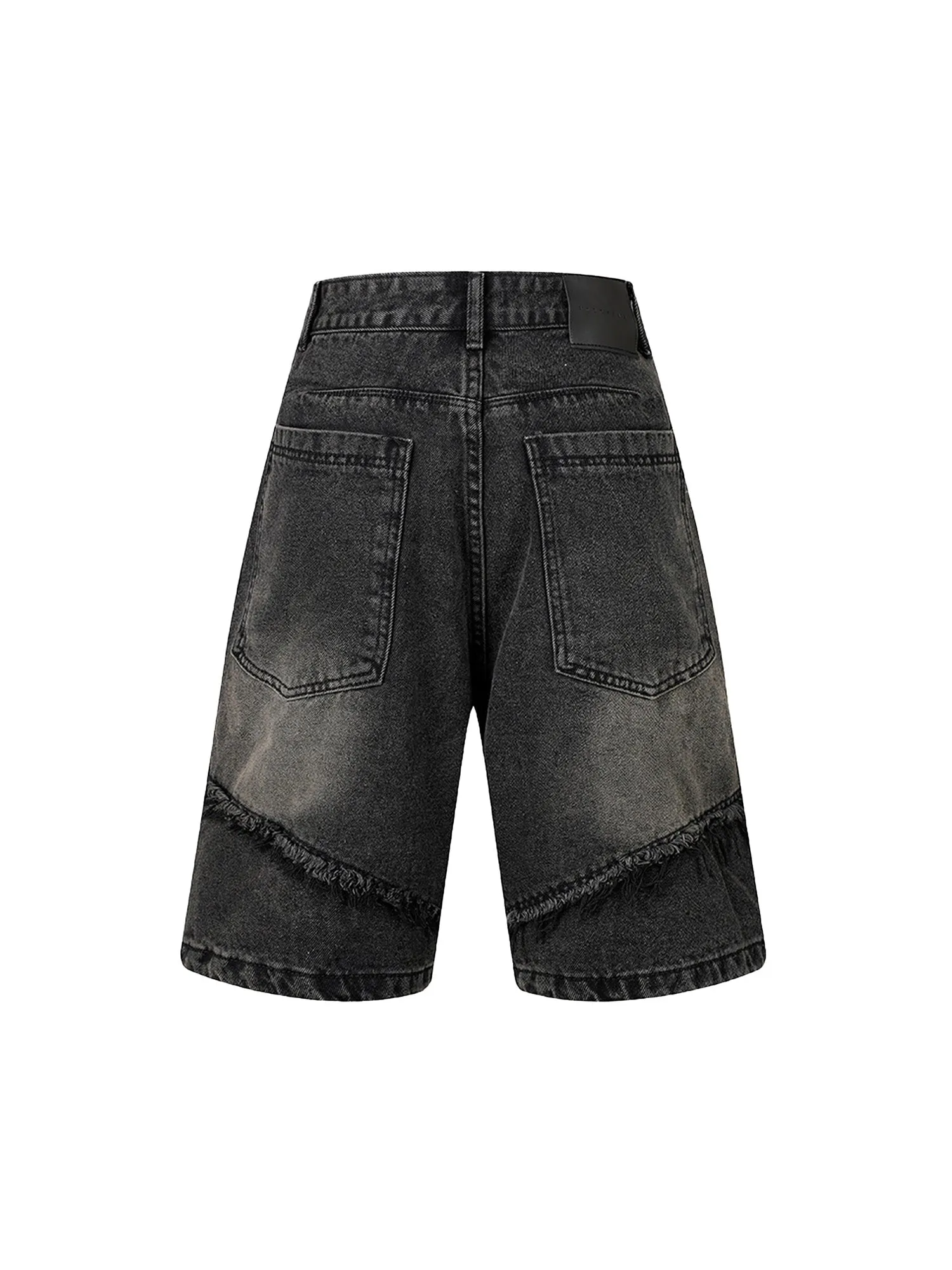 Thesupermade High Street Irregular Beard Denim Shorts