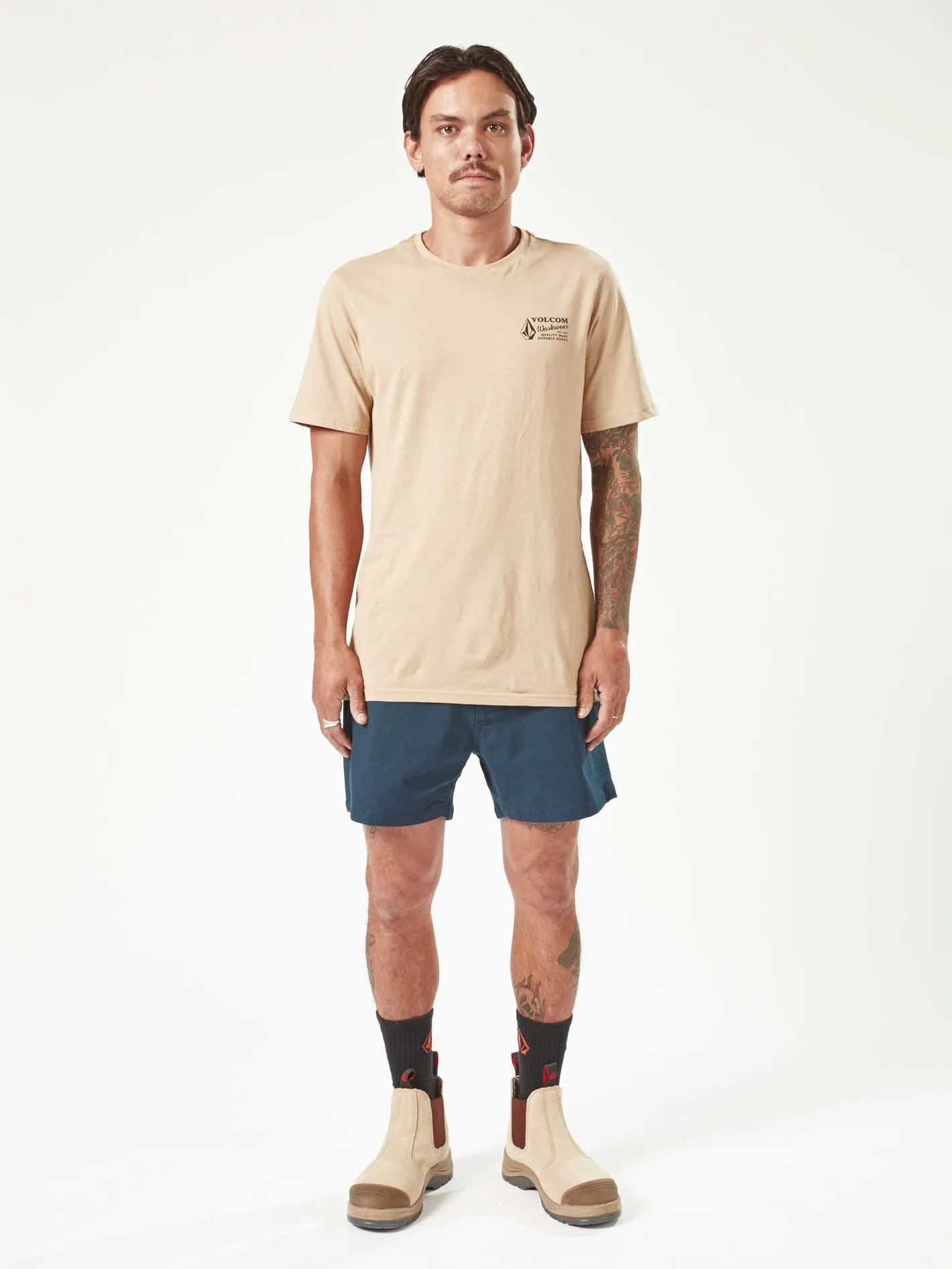 Volcom Workwear Bevel Work Shorts - Navy