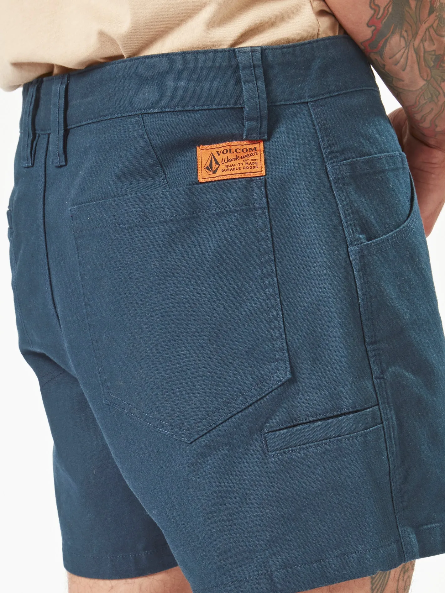 Volcom Workwear Bevel Work Shorts - Navy