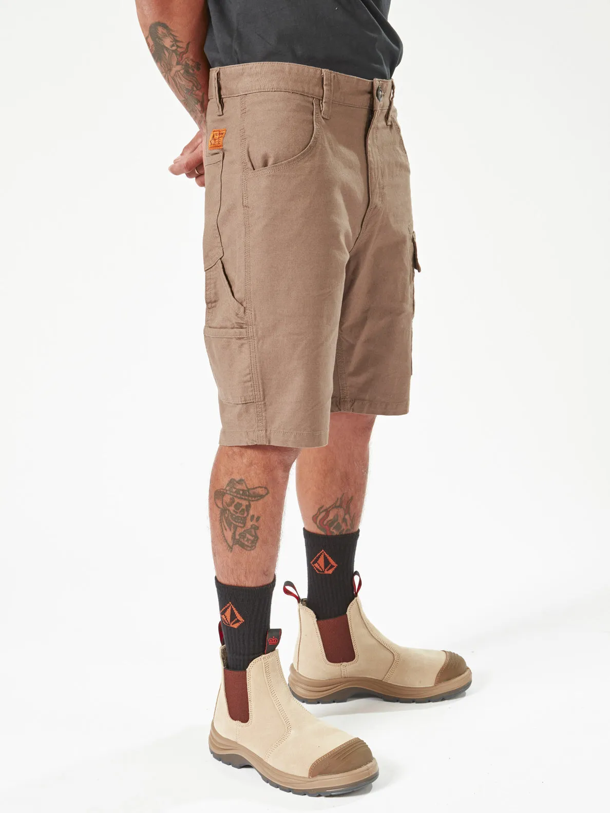 Volcom Workwear Caliper Work Shorts - Brindle