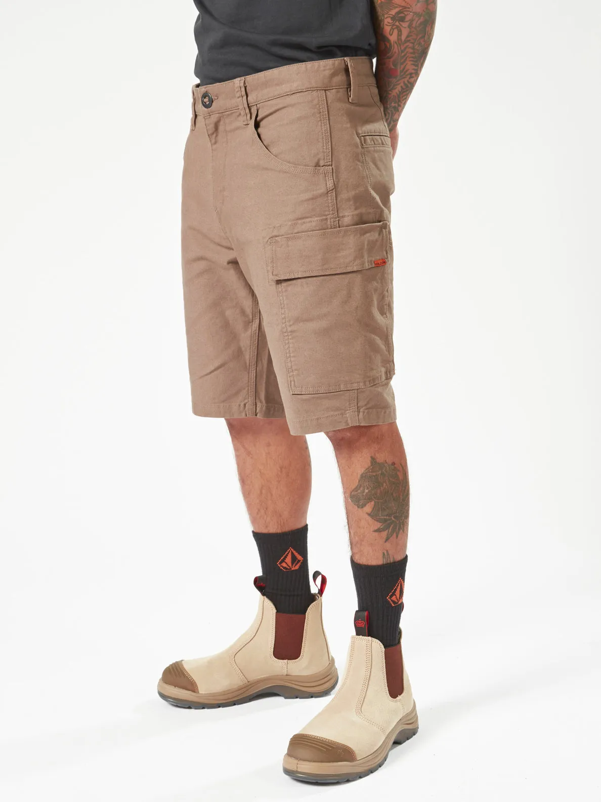 Volcom Workwear Caliper Work Shorts - Brindle