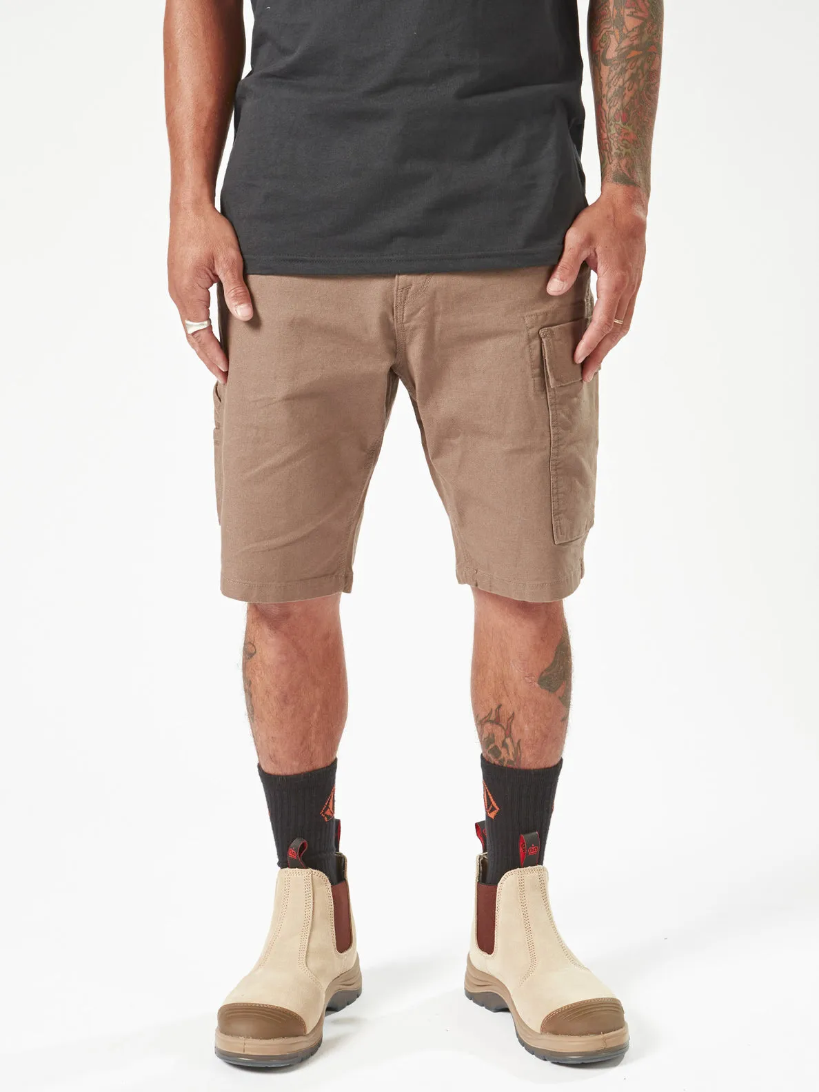 Volcom Workwear Caliper Work Shorts - Brindle