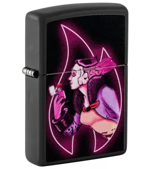 Windy Girl Zippo Flame