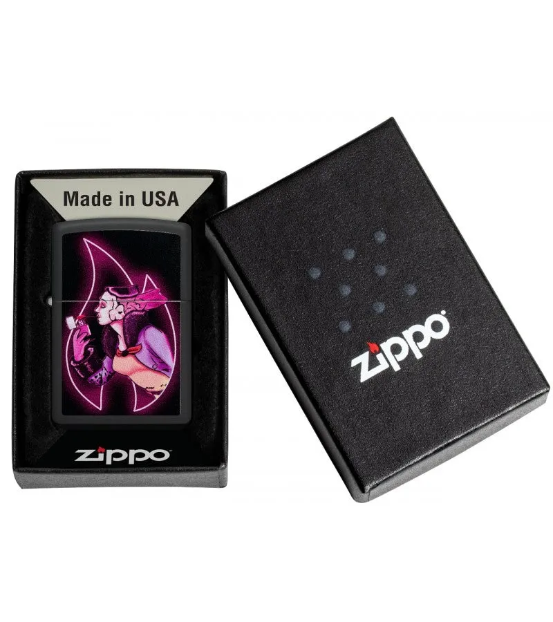 Windy Girl Zippo Flame