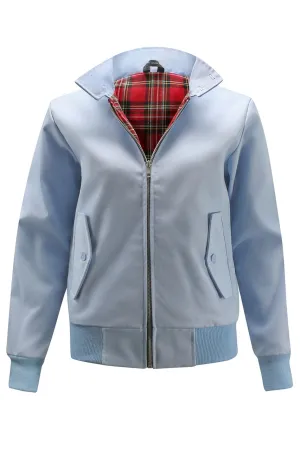 Womens Classic Harrington Jacket - Light Blue