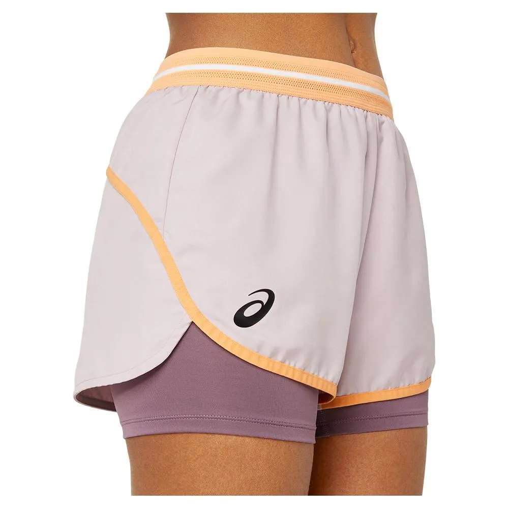 Women's Match Tennis Short Watershed Rose