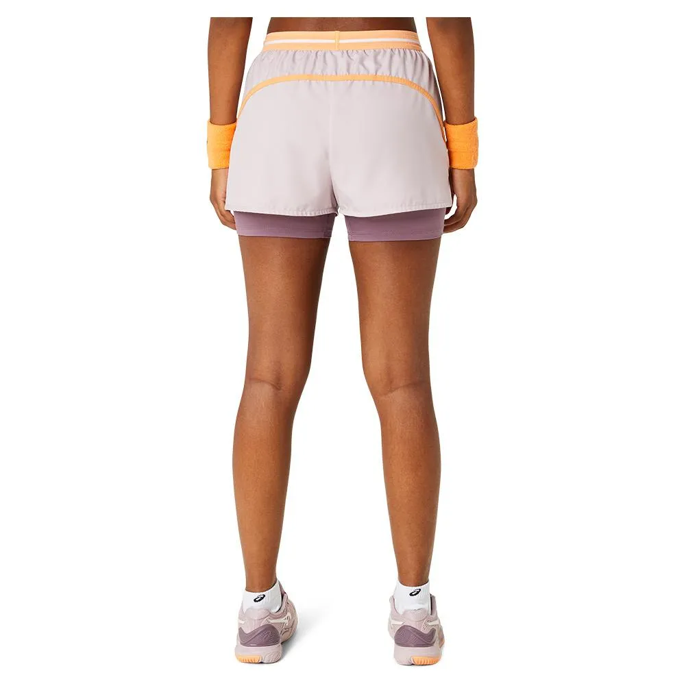 Women's Match Tennis Short Watershed Rose